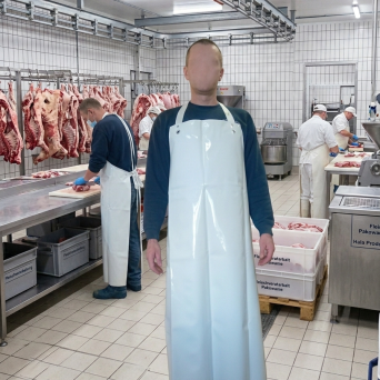 FARTUCH GŁADKI AW120/120 BIAŁY