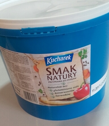 KUCHAREK- SMAK NATURY BEZ GLUTAMINIANU SODU, KONSERWANTÓW I BARWNIKÓW 4 KG